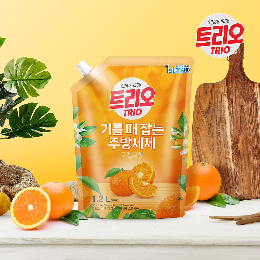 트리오 기름때잡는 주방세제 오렌지향 상세페이지 제작